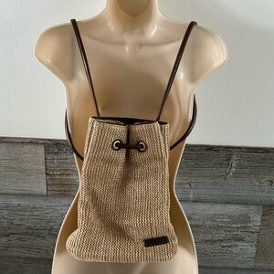 Strada tan woven backpack